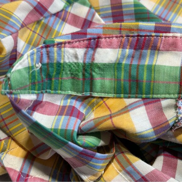 VTG Wrangler Shirt Womens Large USA Long Sleeve Pearl Snap Western Plaid Ranch - Picture 9 of 13